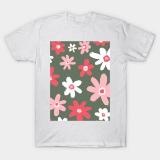 Sketched Flowers T-Shirt